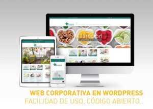 Web corporativa para farmacia en sistema wordpress
